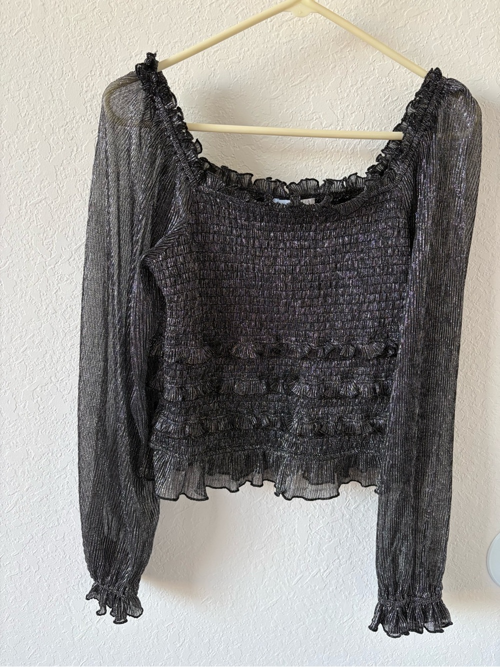 Sam Edelman Sparkle Metallic Top